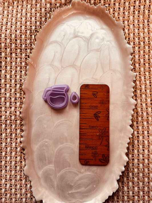 Coffee Pots + Drip Polymer Clay Mirrored Cutter Set