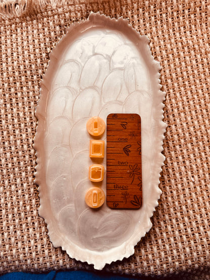 Complete Set of Bookshelf Items Clay Cutters