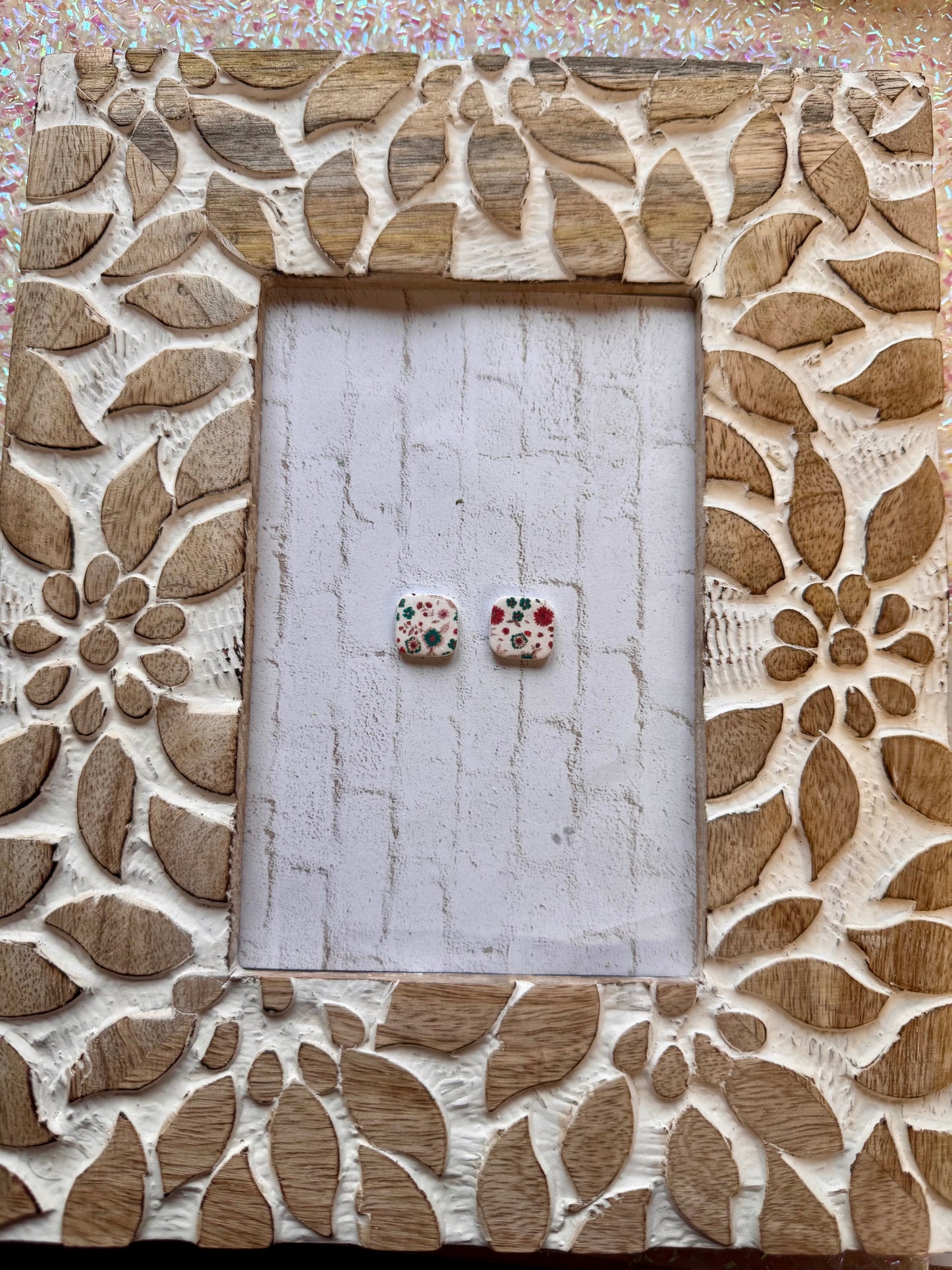 Christmas Floral Studs