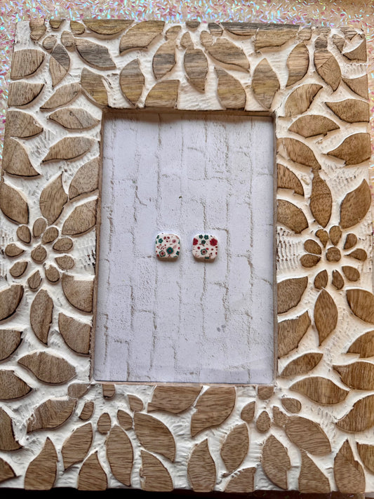 Christmas Floral Studs