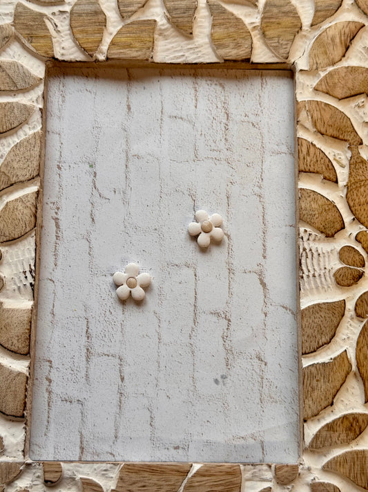 White Flower Studs