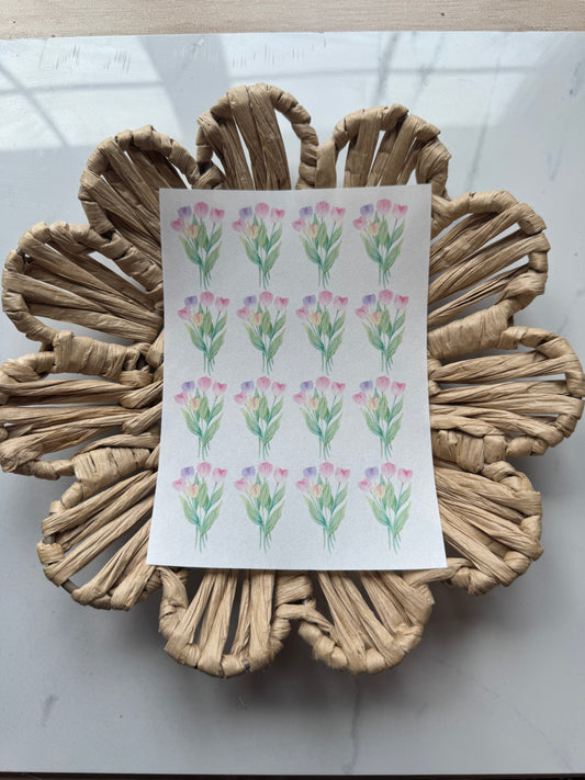 Clay Transfer Paper | Flowers 108