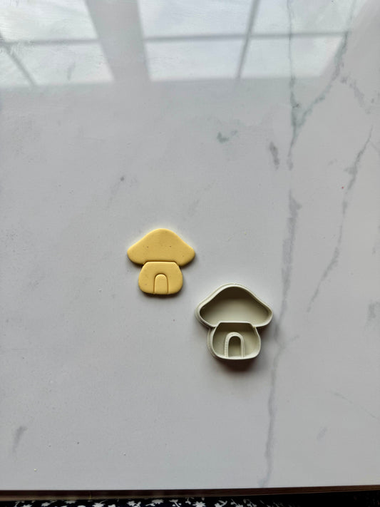 Mushroom House Polymer Clay Cutter