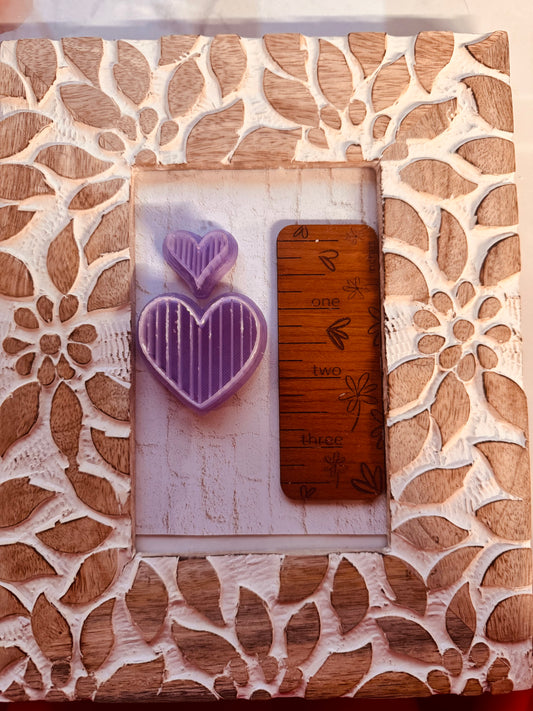 Ribbed Heart Clay Cutter Set