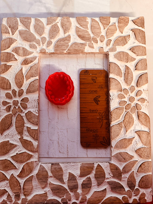 Scalloped Heart Oval Clay Cutter