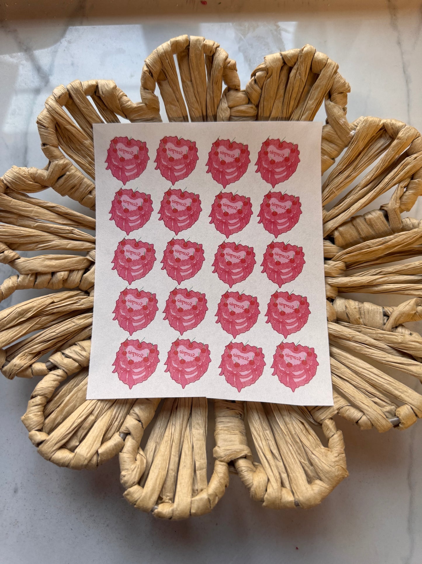 Charm Clay Transfer Sheet 47 | Zodiac Signs