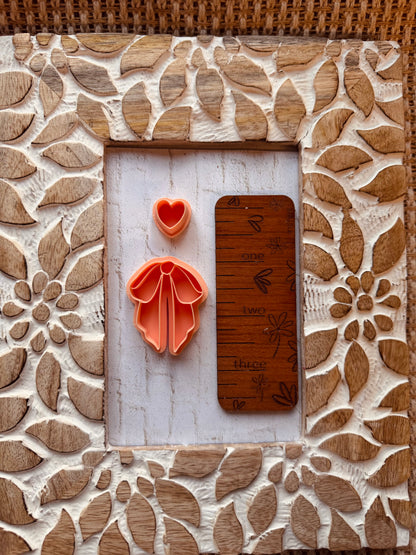 Heart and Bow Clay Cutter Set