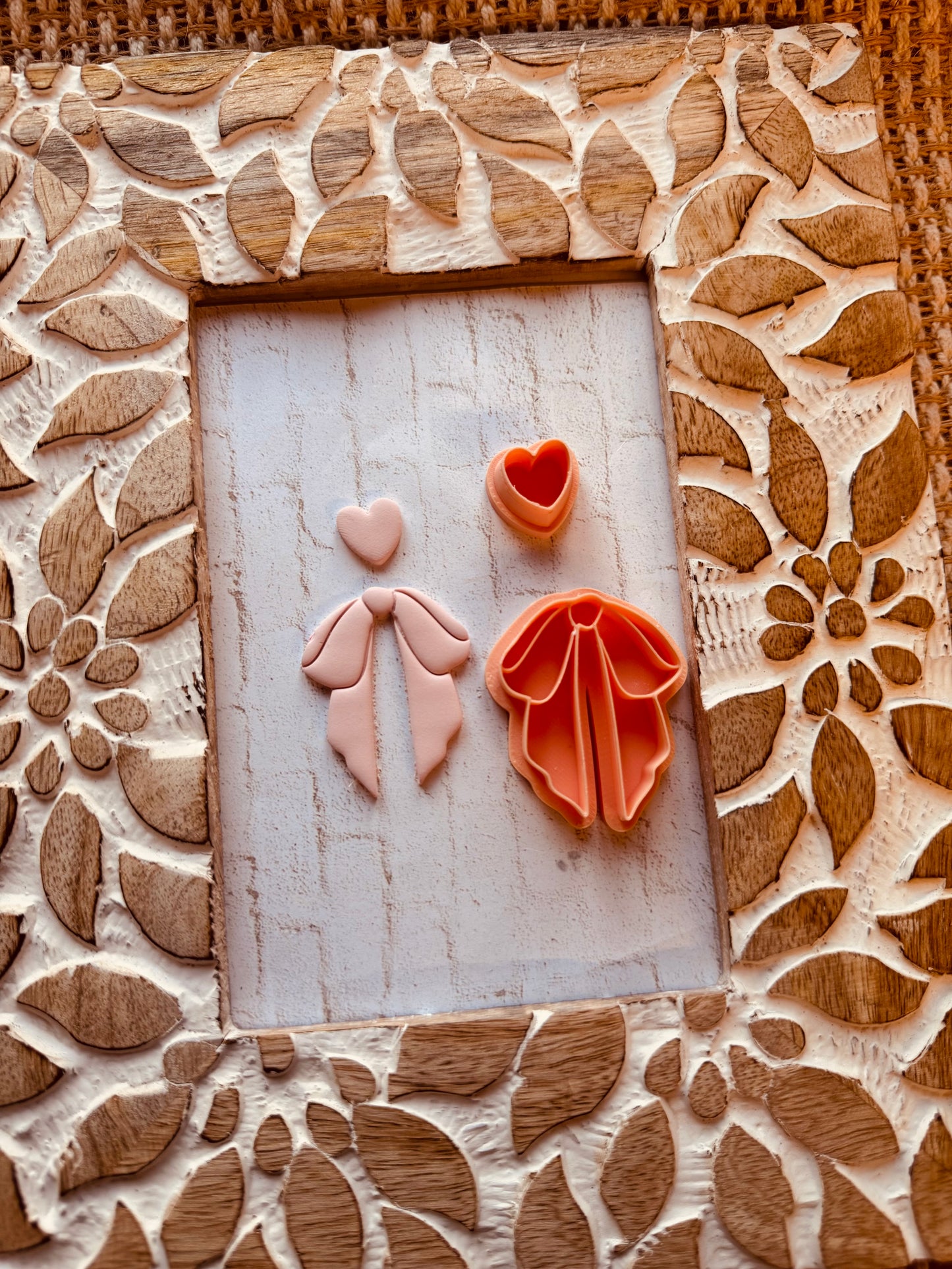 Heart and Bow Clay Cutter Set
