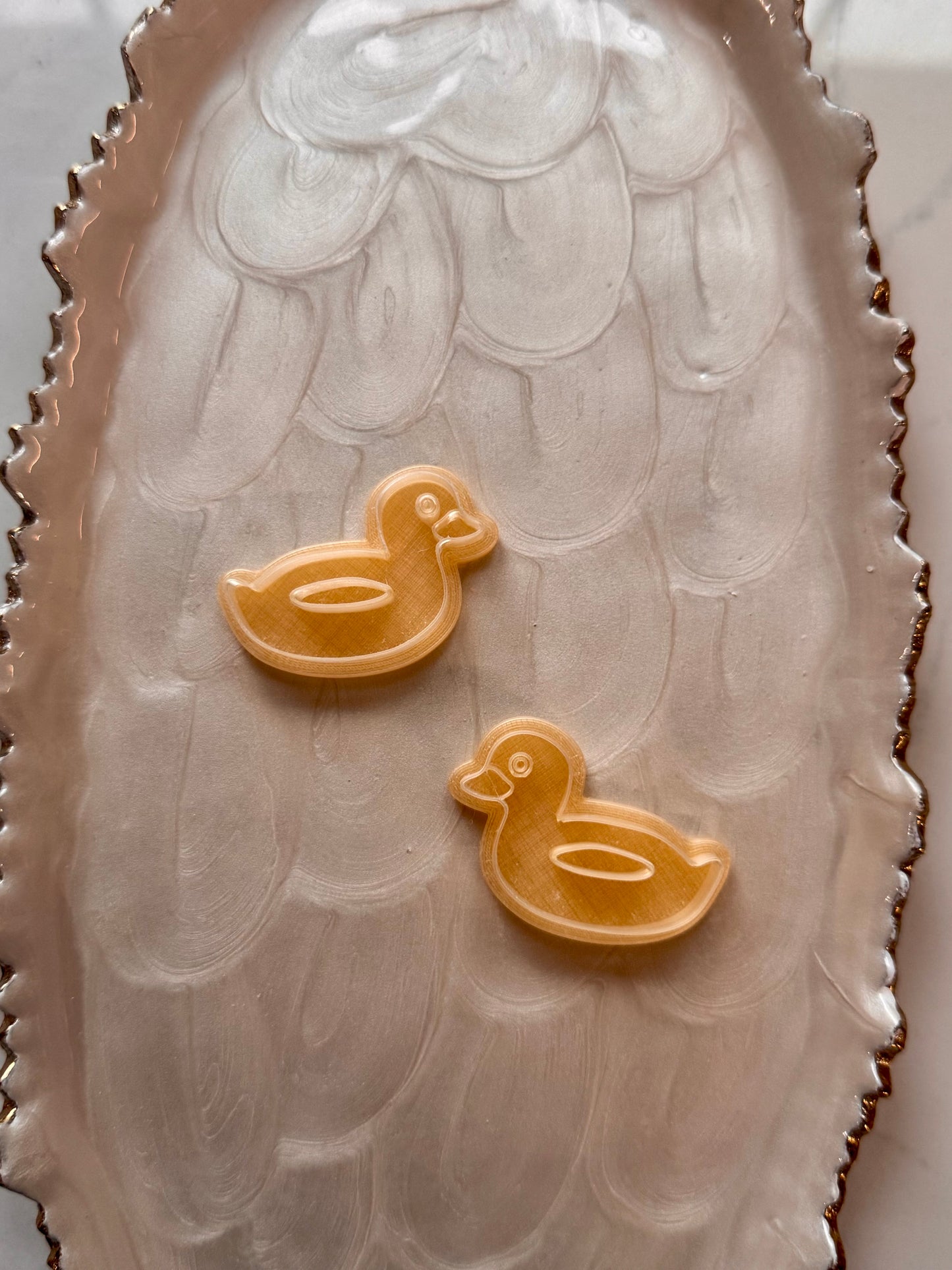 Ducky Pool Floaty Mirrored Clay Cutter Set