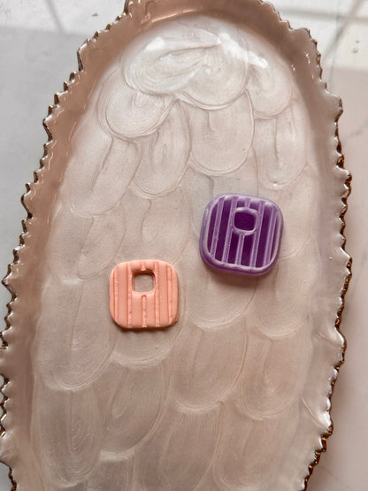 Lined Rounded Square Hoop Clay Cutter