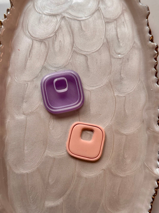 Rounded Square Border Hoop Clay Cutter