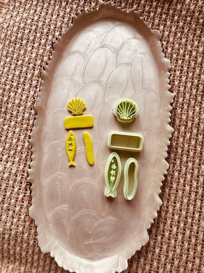 Summer Shell Clay Cutter Set