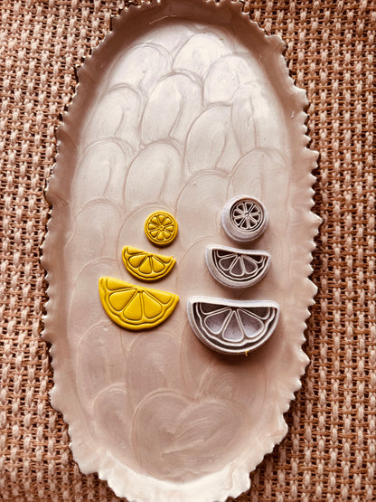 Orange Slice Clay Cutter Set