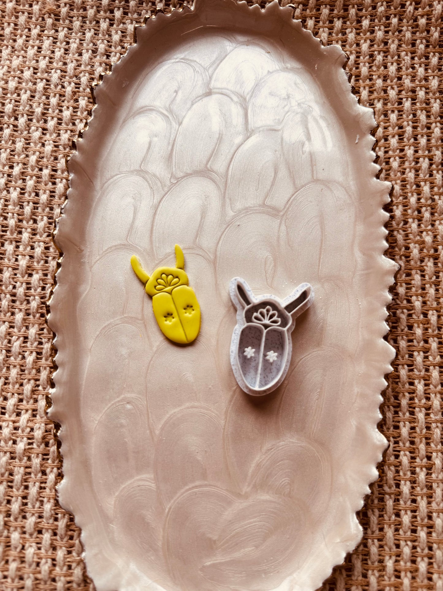 Floral Beetle Clay Cutter