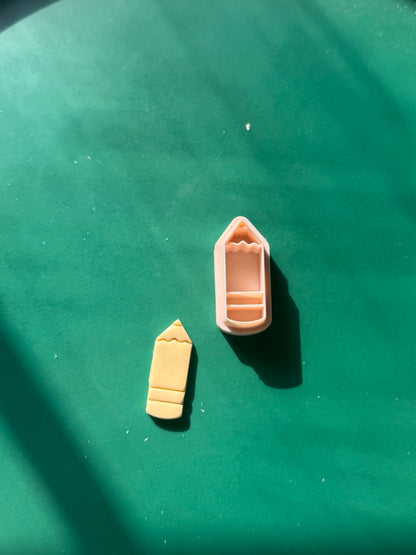 Apple & Pencil Clay Cutter Set