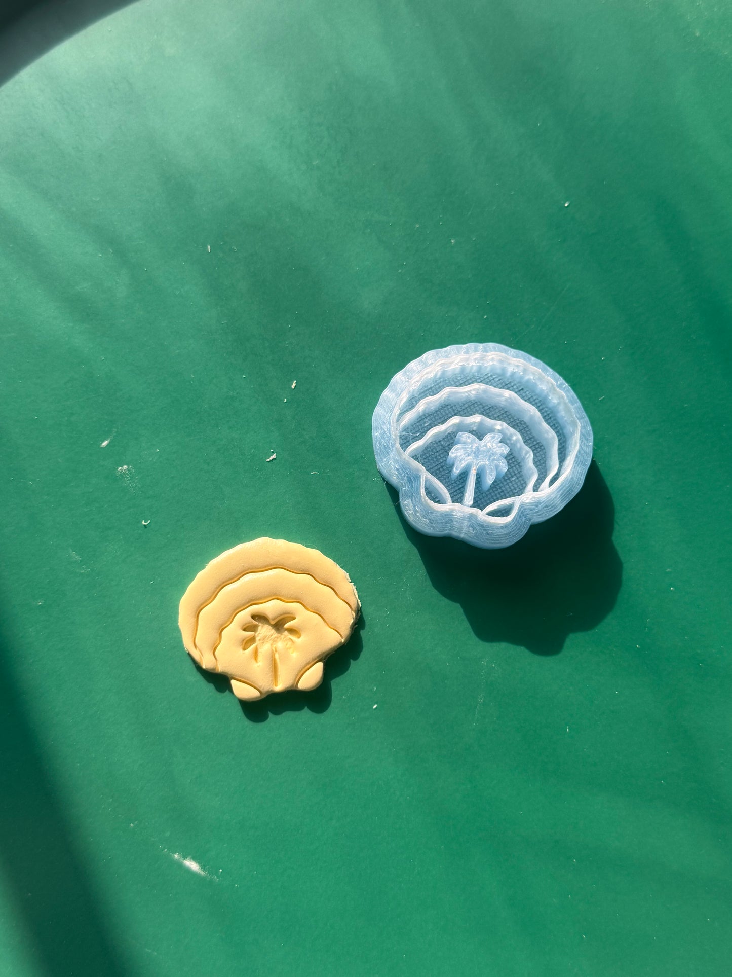 Palm Tree Seashell Clay Cutter