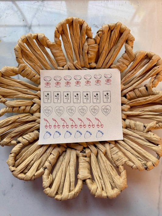 Charm Clay Transfer Sheet 28