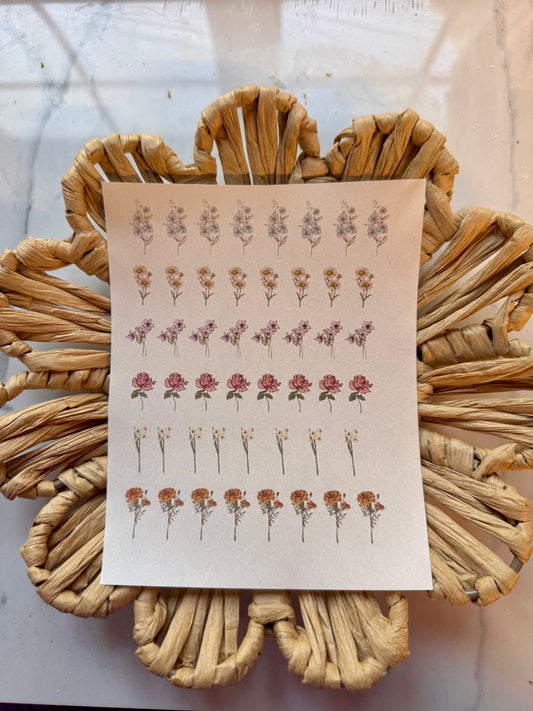 Charm Clay Transfer Sheet 26