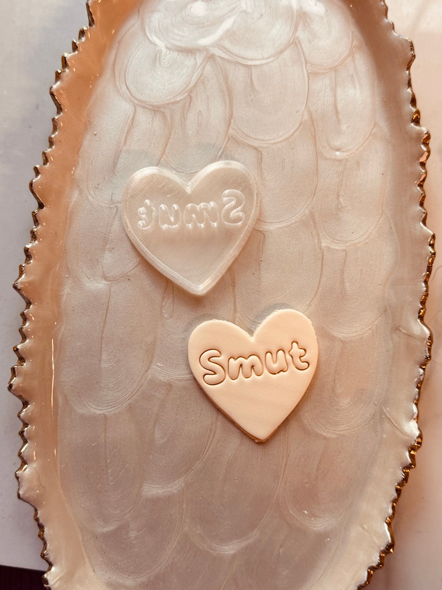 Smut Heart Phone Grip Clay Cutter