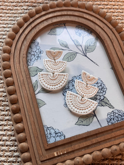 Plain White Statement Dangles