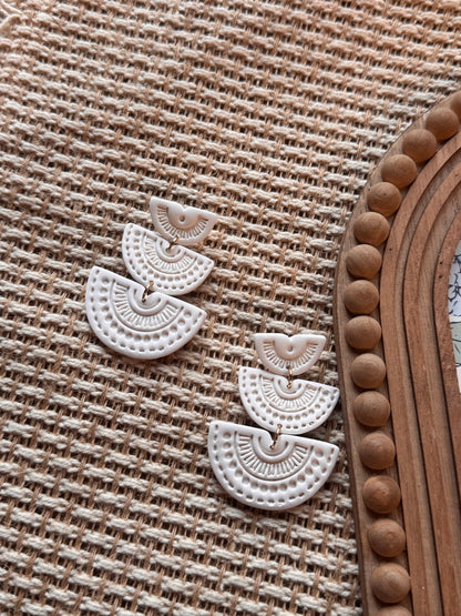 Plain White Statement Dangles