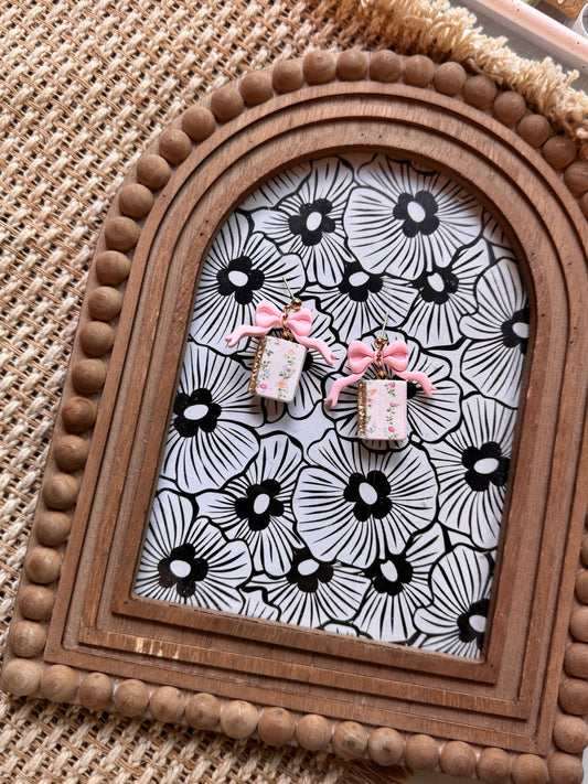 Pink Floral Books and Bows