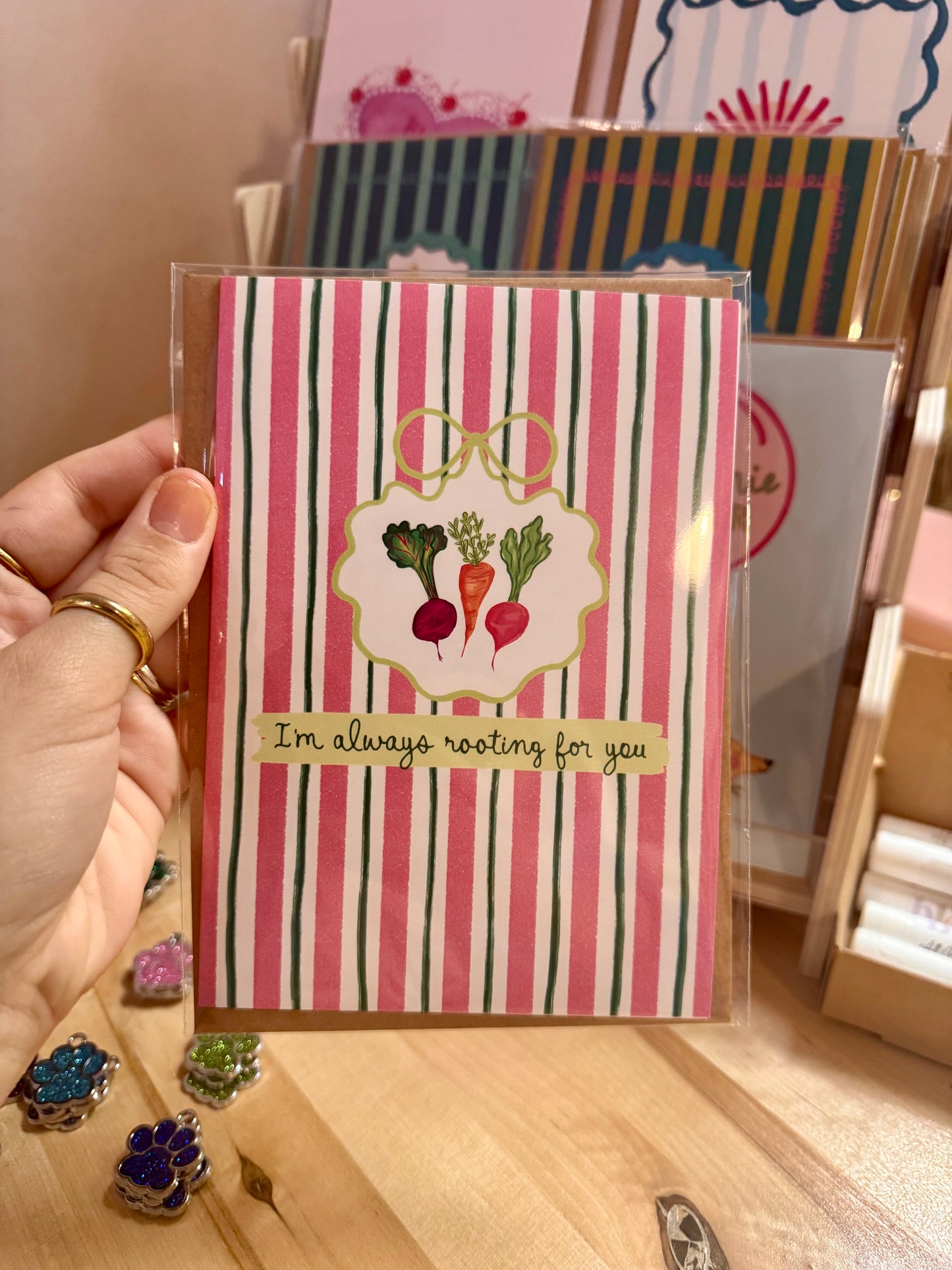 Rooting for You Greeting Card