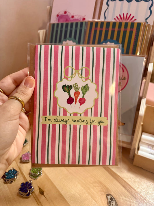 Rooting for You Greeting Card