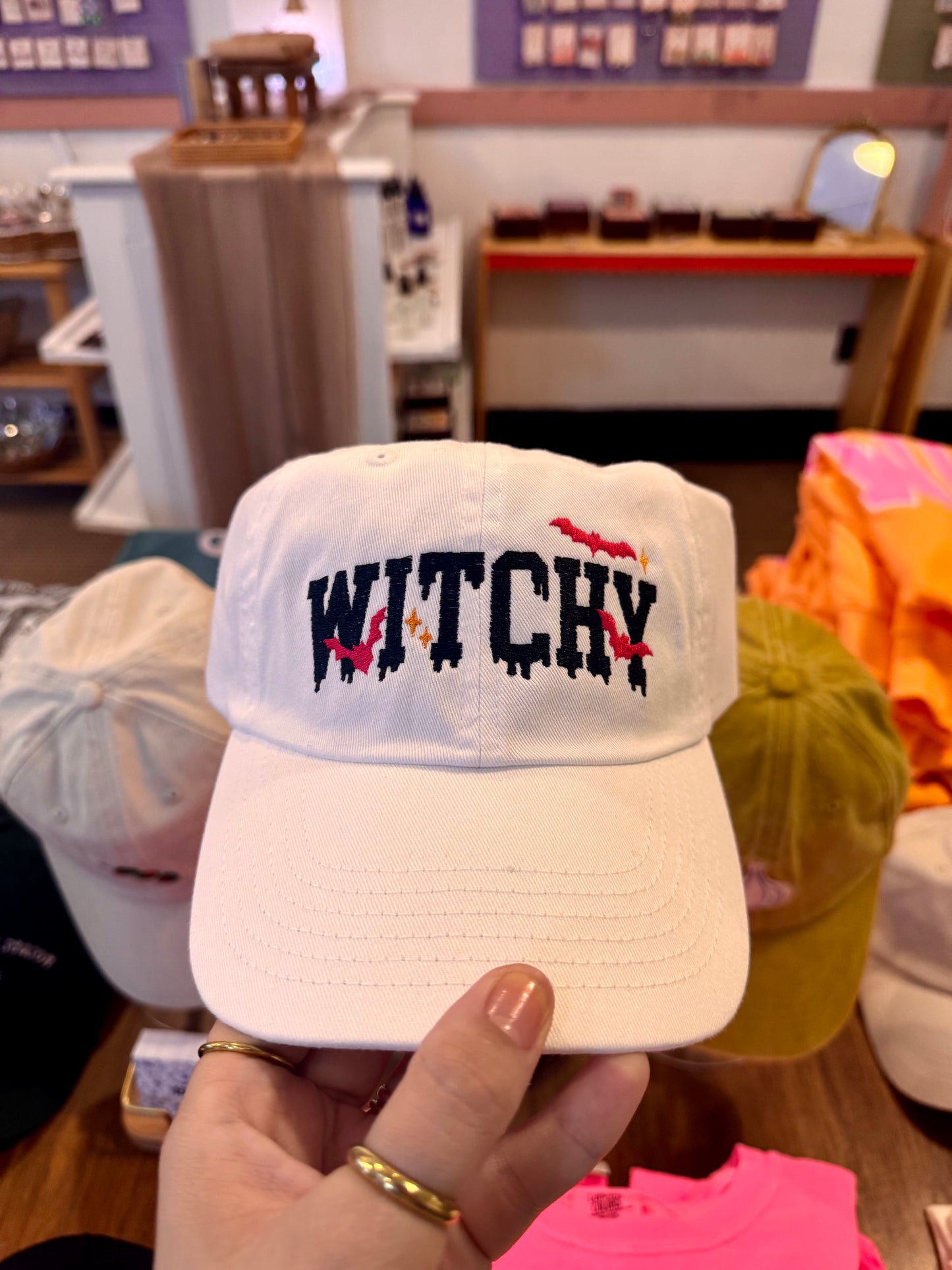 Witchy Embroidered Baseball Cap